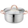 Klausberg Garnki Garinimo puodai, 3 guobos, 22 cm, 4 l, kb-7731