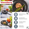 Keptuvė marmurowa 24 cm juoda, nieprzywierająca, klausberg kb-7988