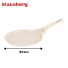 Maestro Keptuvė Klausberg blyninė, smėlio spalvos marmuras, 24 cm skersmens