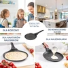 Keptuvė Blynų kepimo forma 24 cm, marmurinė nelimpanti danga, aliuminis, indukcinė, Klausberg, kb-7957