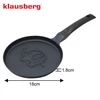 Keptuvė Blynų kepimo forma, dramblio rašto, aliuminio, nelimpanti danga, juoda, 18 cm skersmens, Klausberg, kb-7974