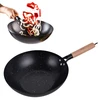 King Hoff Keptuvė Wok keptuvė 30 cm, anglinio plieno, marmurinė nelimpanti danga, medinė rankena, kinghoff, kh-1983