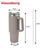 Puodelis Termospuodelis su šiaudeliu, pilkas, 1100 ml, nerūdijančio plieno, Klausberg, kb-7943