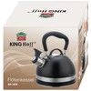 King Hoff Virdulys su gwizdkiem, 1.8l, stali nierdzewnej, juoda, kinghoff, kh-1858