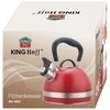 King Hoff Virdulys su gwizdkiem, 1.8l, stali nierdzewnej, raudona, kinghoff, kh-1853