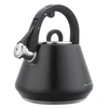 Virdulys, Plieninis virdulys su švilpuku, 2,5 l, matinės juodos spalvos, Klausberg kb-7948