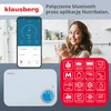Virtuvinės svarstyklės Svarstyklės „Bluetooth“ virtuvės svarstyklės, dietinės, 5kg kalorijų analizės, grūdinto stiklo, „Klausberg“