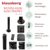 Wentylator Koloninis ventiliatorius, pastatomas, 91 cm, su nuotolinio valdymo pultu ir LED ekranu, Klausberg