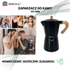 Zaparzacz Espreso kavos virimo aparatas, aliumininis, 6 puodeliai, juodas/medžio imitacijos, „Kinghoff“, KH-1888