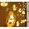 Iso Trade Šviesos užuolaida 108led usb šilta balta kŚ19736