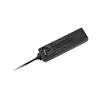 Juodas Rebel ilgintuvas su jungikliu 3 lizdai - 5m (1.5mm)