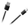 USB - mikro USB laidas M-Life nailono juodas 1m