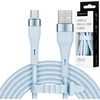 USB - microUSB kabelis 1 m silikoninis mėlynas Kruger &amp; Matz Basic