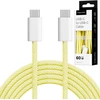 USB Type C – USB Type C laidas 60 W 1 m geltonas Kruger & Matz Basic
