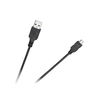 Cabletech USB - micro USB kabelis 1.8m Juodas