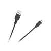 Cabletech USB - micro USB kabelis 1.8m Juodas