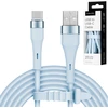 USB – C tipo USB kabelis 1 m silikoninis mėlynas Kruger &amp; Matz Basic
