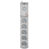 KEL Listwa zasilająca su bezpiecznikiem i układem przeciwprzepięciowym professional, 5 gniazd, 2 porty usb, ilgis 5m, 10a, 230v, 2300w, pilka