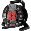 KEL Przedłużacz bębnowy extrem line, 4x2p+su, ip44, 16a, h07bq-f, 3×1,5, 25m, juoda