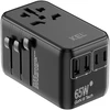 KEL Uniwersalny adapter sieciowy (eu, uk, us, au), szybkie ładowanie pd65w+qc