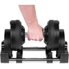 Ketaus reguliuojamo svorio automatinis hantelis, 24 kg, 1kg žingsniai, REBEL ACTIVE