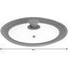 King Hoff Universali Universalus dangtelis, stiklas-silikonas, skersmuo 24, 26, 28 cm kinghoff