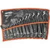 Žiedinių raktų rinkinys, lenkti 6–32 mm, 12 vnt., AMIO-04197