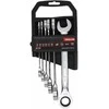 Klucze Atviri raktai su terkšle, 6 vnt. rinkinys (8-19 mm), CRV, Proline