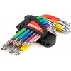 Trumpi TORX raktai, 9 vnt., S2 AMIO-04300