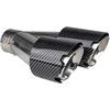 Duslintuvo antgalis 32-52 mm, nerūdijančio plieno, carbon, dvigubas, kairysis, AMiO‑04069