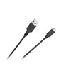 Cabletech USB - micro USB kabelis 0.2m Juodas