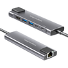 Kruger &amp; Matz Adapteris (HUB) USB tipas C ir HDMI / 2x USB3.0 / 2x USB tipas C / RJ45