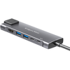 Kruger &amp; Matz Adapteris (HUB) USB tipas C ir HDMI / 2x USB3.0 / 2x USB tipas C / RJ45