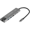 Kruger & Matz Šakotuvas HUB USB C HDMI 2x USB3.0 2x USB C RJ45