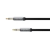 Kruger &amp; Matz AUX - AUX 3.5mm spyruoklinis kabelis 1.5m Juodas