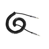 Kruger &amp; Matz AUX - AUX 3.5mm spyruoklinis kabelis 1.5m Juodas