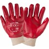 Lahti Pro Rękawice Raudonos PVC pirštinės l240109p, 12 porų, "9", ce, Lahti