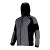 Lahti Pro Striukė Softshell striukė su gobtuvu, pilka-juoda-raudona, "s", ce, lahti