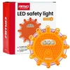 LED avarinis šviestuvas su žibintuvėlio funkcija, 12 SMD + 3 SMD, 3×AAA, IP65 AMIO-04828