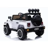 Lean Cars Akumuliatorinis vienvietis automobilis vaikams Jeep BRD-7588, 4x4, baltos spalvos