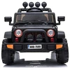 Lean Cars Akumuliatorinis vienvietis automobilis vaikams Jeep BRD-7588, 4x4, juodos spalvos