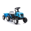 Lean Cars Traktor Na Akumuliatorius su Przyczepą A009 Mėlyna