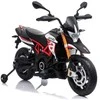 Lean Cars Akumuliatorinis motociklas Aprilia A007 juodai raudonas