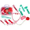 Lean Toys Vaikiška medicininė pirmosios pagalbos priemonių rinkinys rožiniame lagaminėlyje