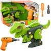 Lean Toys Dinozauras su žaliu gręžtuvu