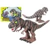 Lean Toys Baterijomis maitinamas Tyrannosaurus Rex vaikščiojantis dinozauras rudas
