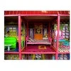Lean Toys Willa Duży Domek Dla Lalek 6 Pokoi Meble Priedai 128 el.