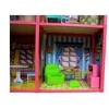 Lean Toys Willa Duży Domek Dla Lalek 6 Pokoi Meble Priedai 128 el.