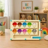 Lean Toys Medinis magnetinis labirintas spalvų rūšiuoklė