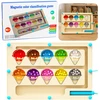 Lean Toys Medinis magnetinis labirintas spalvų rūšiuoklė